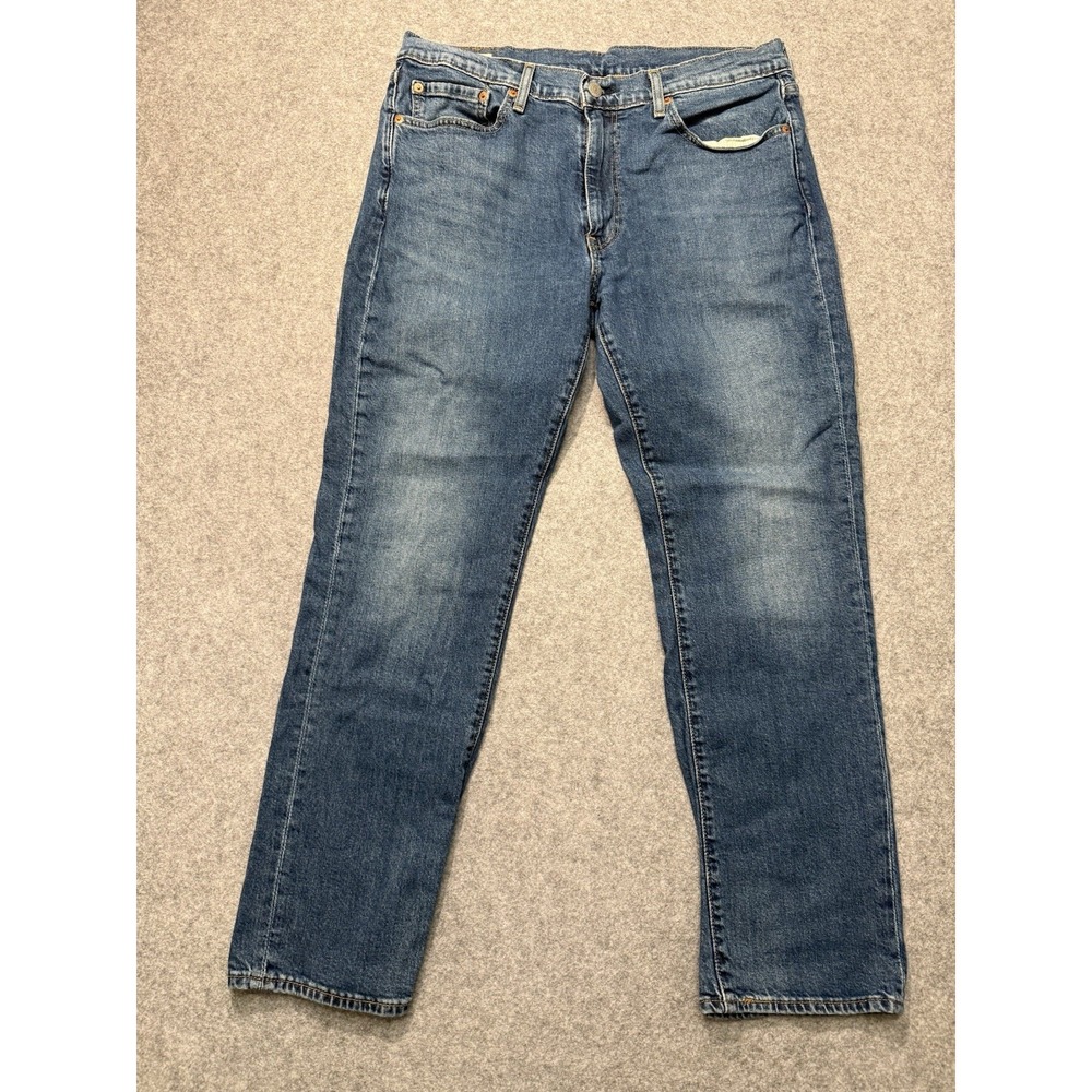 Levis 514 Mens Jeans 36x30 Straight Fit Blue Denim Medium Wash WaterLess
